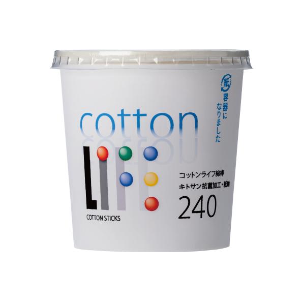 Cotton Life Cotton Swabs, Paper Tube, 240 Pieces