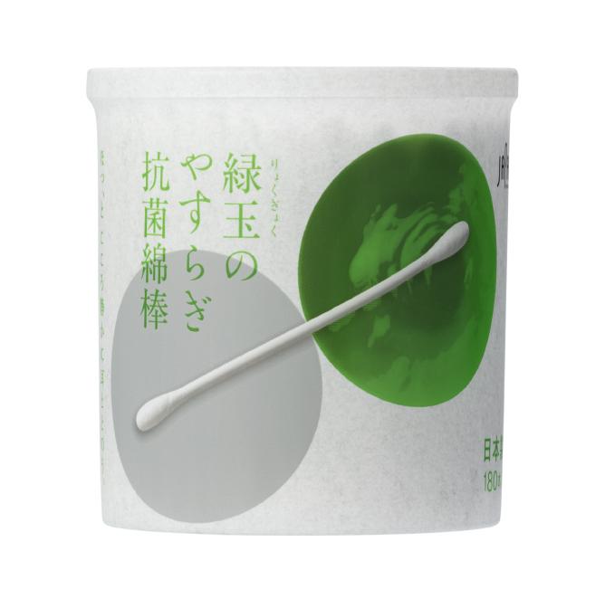 緑玉のやすらぎ抗菌綿棒 180本ケース入