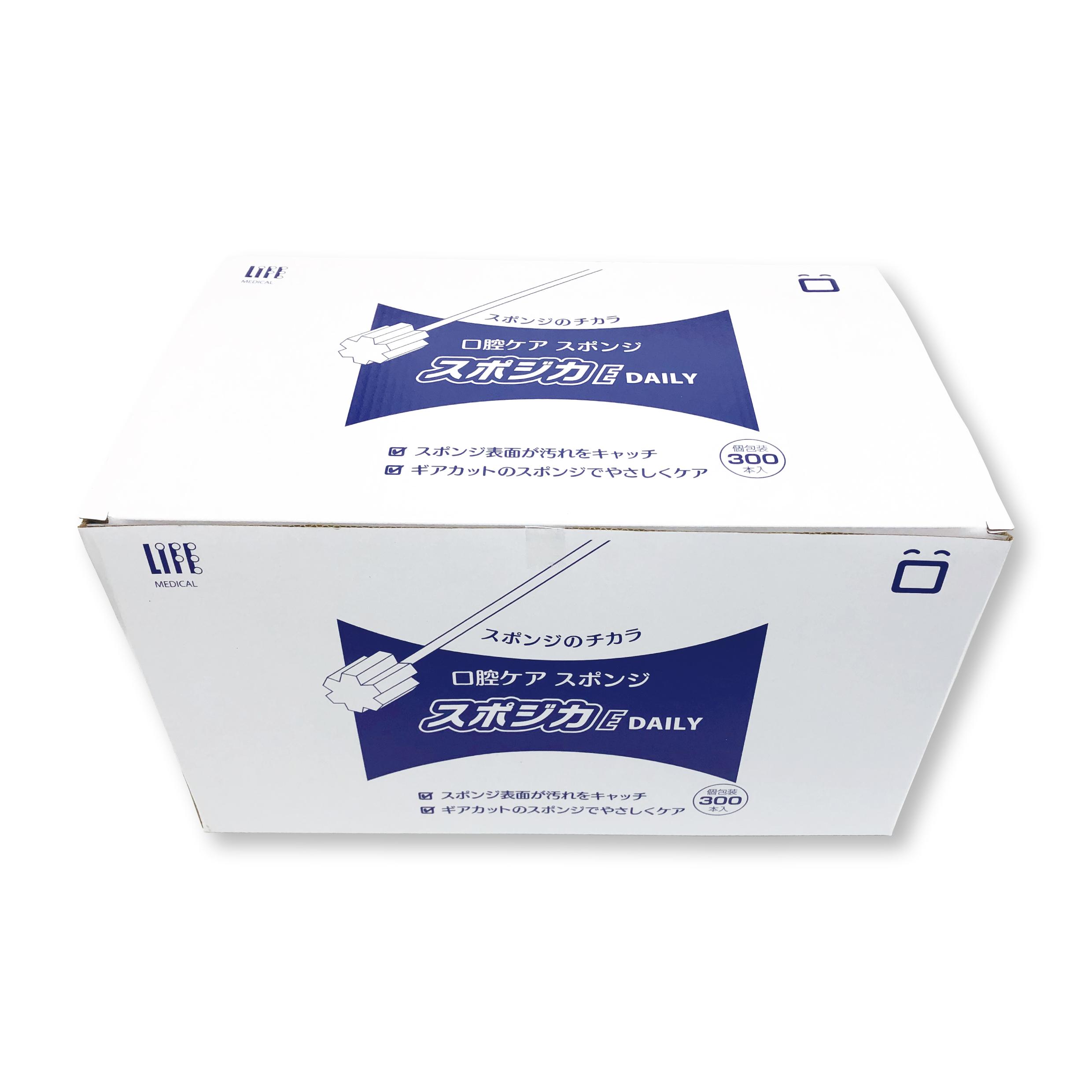 ライフ 口腔用スポンジ スポジカE DAIRY 300本入